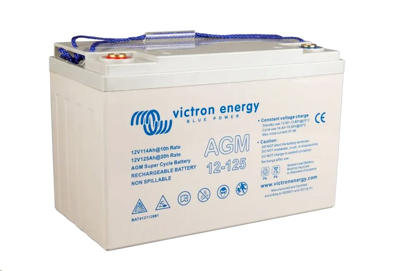 Baterie olověná 12V /125 Ah Victron Energy AGM Super Cycle Solární Baterie olověná 12V /125 Ah Victron Energy AGM Super Cycle Solární