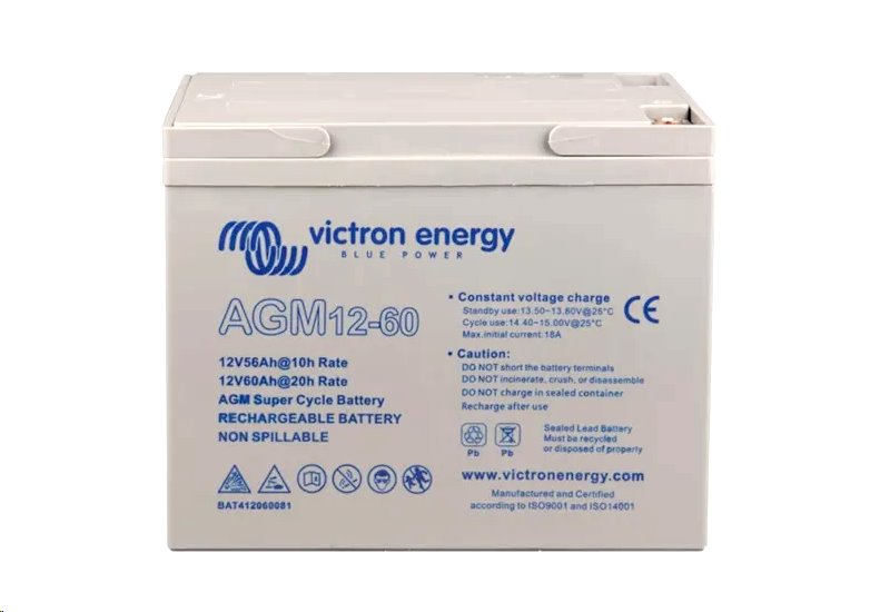 Baterie olověná 12V / 60 Ah Victron Energy AGM Super Cycle Solární Baterie olověná 12V / 60 Ah Victron Energy AGM Super Cycle Solární