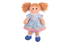 Bigjigs Toys Látková panenka Olivia 34 cm 