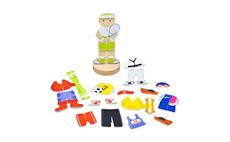 Bigjigs Toys Magnetické oblékací puzzle sportovní aktivity 