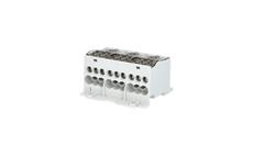 Blok pro rozdělení fází BED175A-3P, 3pól., Al/Cu, 175A, 690V AC/ DC, šedý, na DIN/ panel