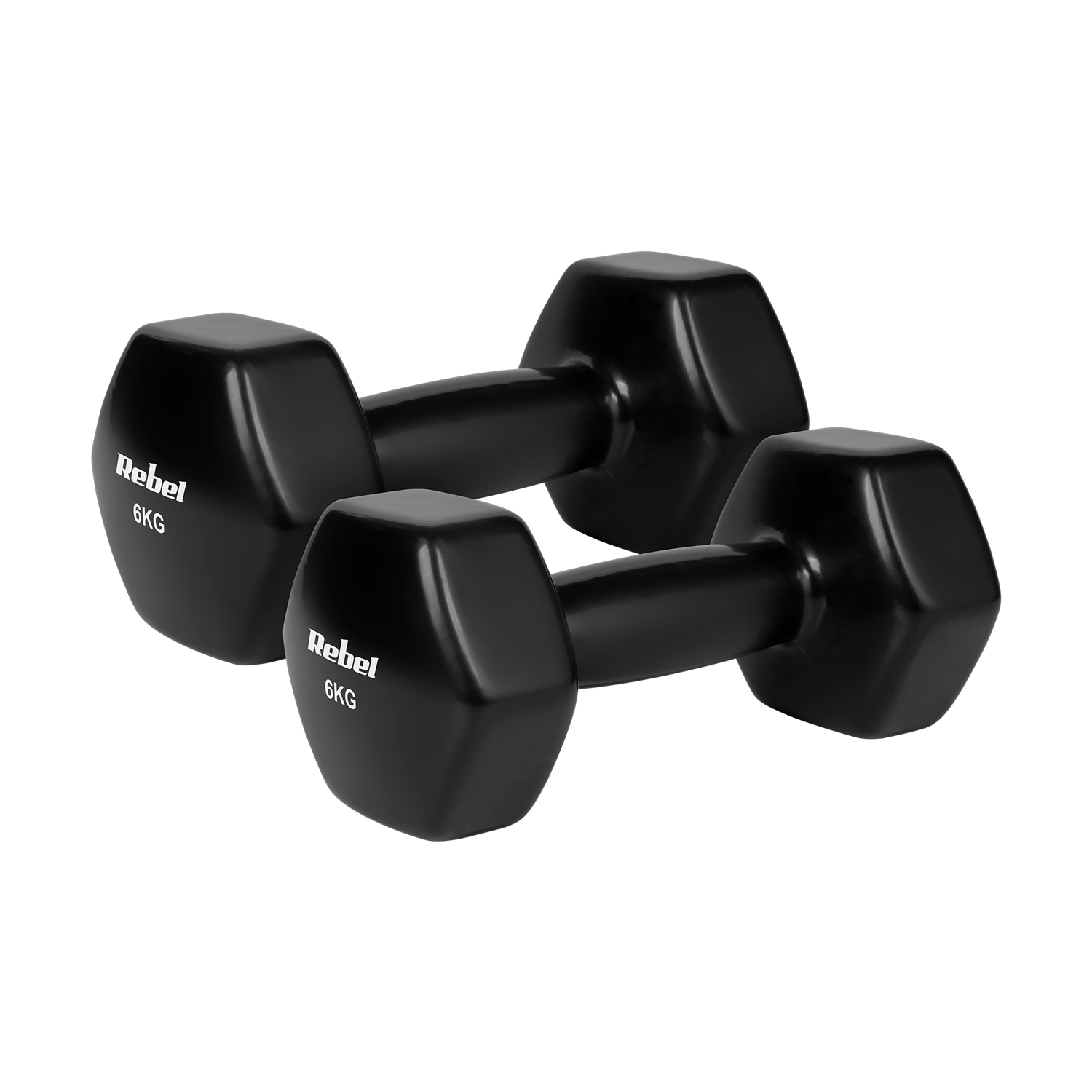 Činky REBEL ACTIVE 2340-6 vinylové HEX 2x6kg Činky REBEL ACTIVE 2340-6 vinylové HEX 2x6kg