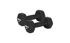 Činky REBEL ACTIVE RBA-2330-5 litinové neoprenové HEX 2x5kg