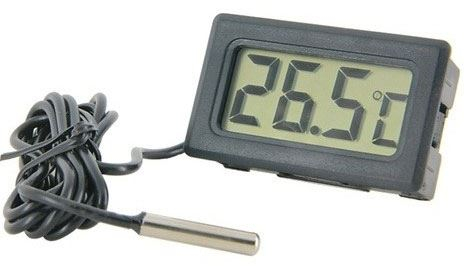 Digitální teploměr TPM-10 se sondou 1m, černý Digitální teploměr TPM-10 se sondou 1m, černý