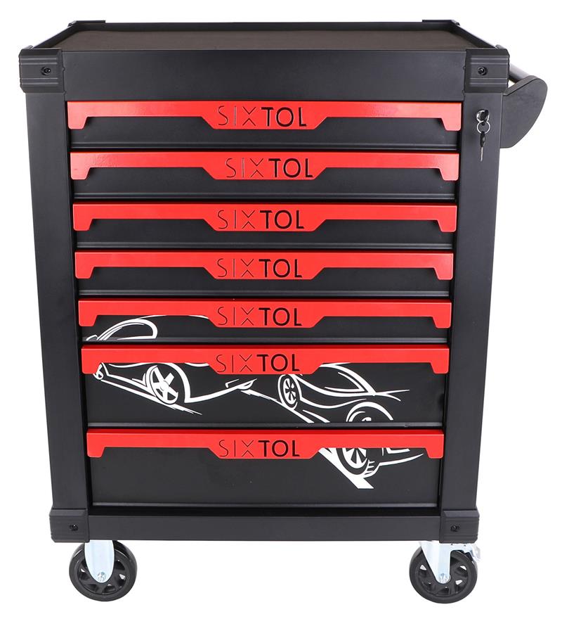 Dílenský vozík na nářadí MECHANIC TROLLEY KEVIN, 7 šuplíků SIXTOL Dílenský vozík na nářadí MECHANIC TROLLEY KEVIN, 7 šuplíků SIXTOL