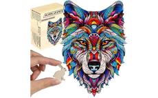   Dřevěné puzzle Kruzzel 24552 Vlk