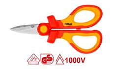Elektrikářské nůžky, délka 160mm, industrial TOTAL-TOOLS