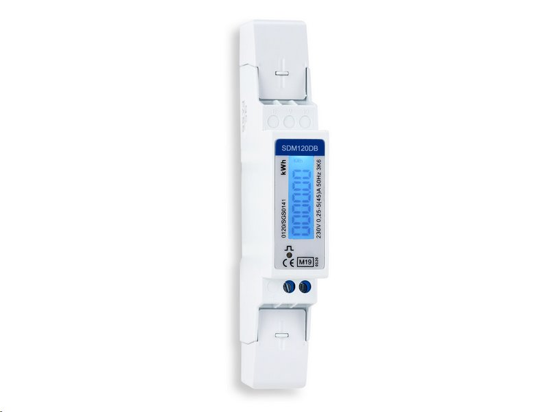 Elektroměr 1F na DIN lištu digitální EASTRON SDM120DB, MID, podsvícený Elektroměr 1F na DIN lištu digitální EASTRON SDM120DB, MID, podsvícený