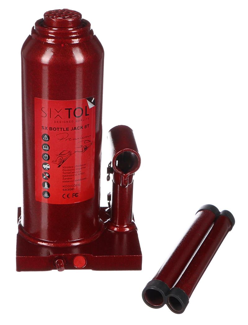 Hydraulický zvedák panenka SX BOTTLE JACK PREMIUM 8T SIXTOL Hydraulický zvedák panenka SX BOTTLE JACK PREMIUM 8T SIXTOL