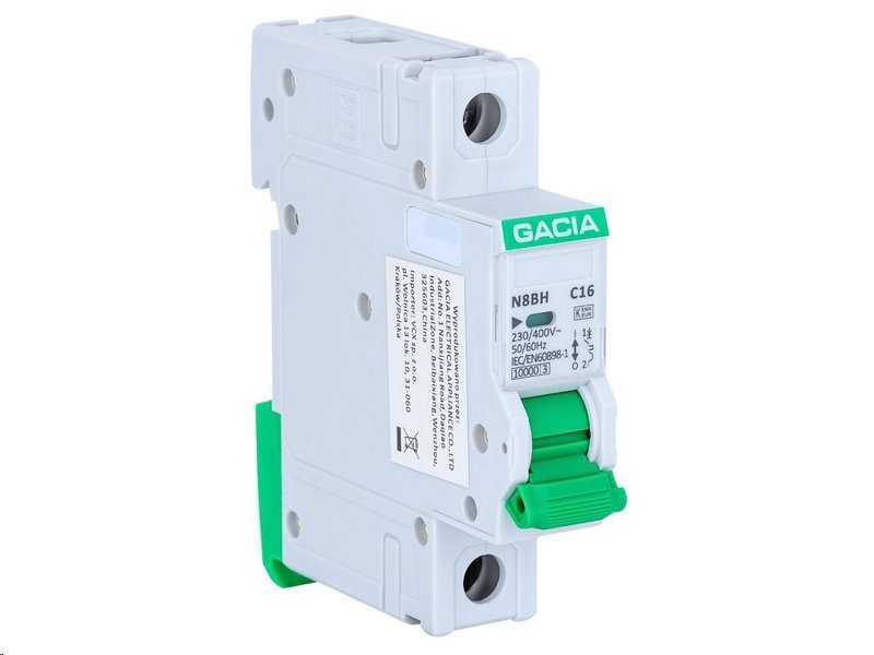Jistič GACIA N8BH 230V/32A/C/10kA/1P na DIN lištu Jistič GACIA N8BH 230V/32A/C/10kA/1P na DIN lištu