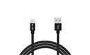 Kabel BLOW 66-109 USB-A 2.0 zástrčka – Apple Lighting, 1.5 m, nylonové opletení, černý