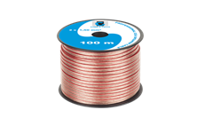 Kabel dvojlinka Cabletech KAB0358 2x 1,5 mm průhledná CCA