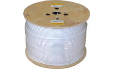Kabel koaxiální Televes 413912 Cu / 500m / 6,9 mm / bílý / LSFH bezhalogenový / ClassA++