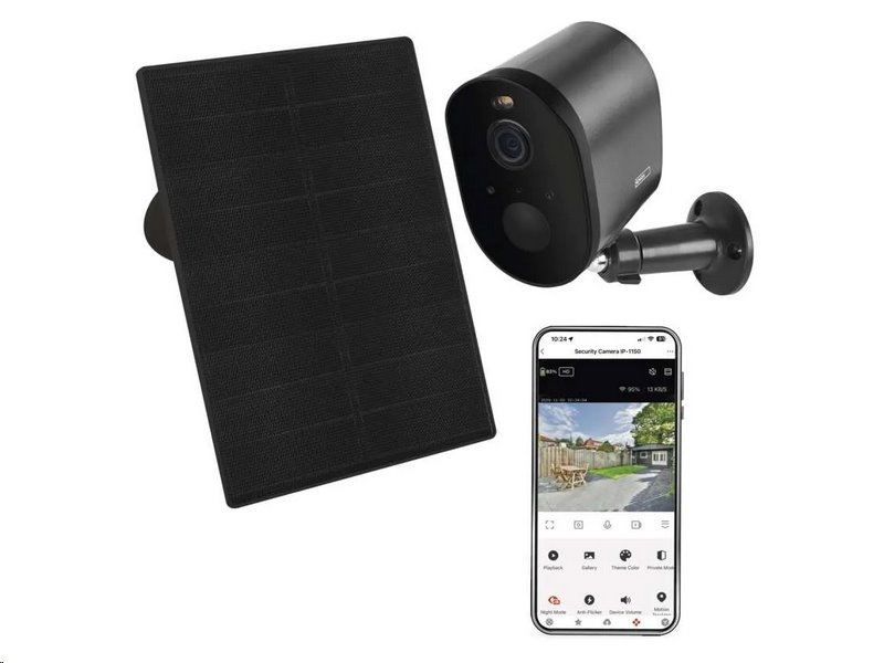 Kamera EMOS IP-1150G SNAP /H4173/ GoSmart venkovní bateriová kamera s WiFi a solárním panelem Kamera EMOS IP-1150G SNAP /H4173/ GoSmart venkovní bateriová kamera s WiFi a solárním panelem