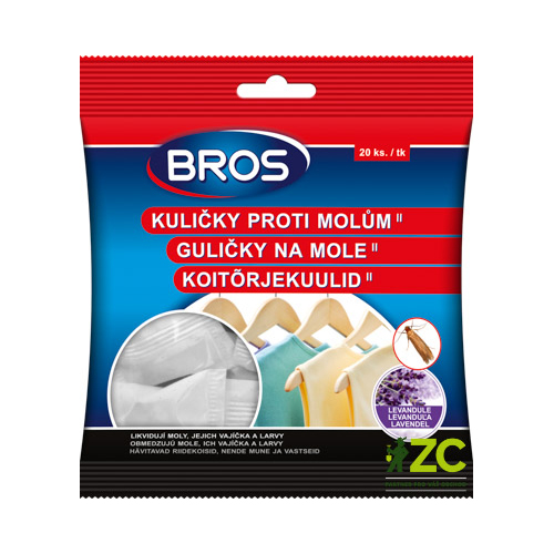 Kuličky proti šatním molům BROS 20ks Kuličky proti šatním molům BROS 20ks
