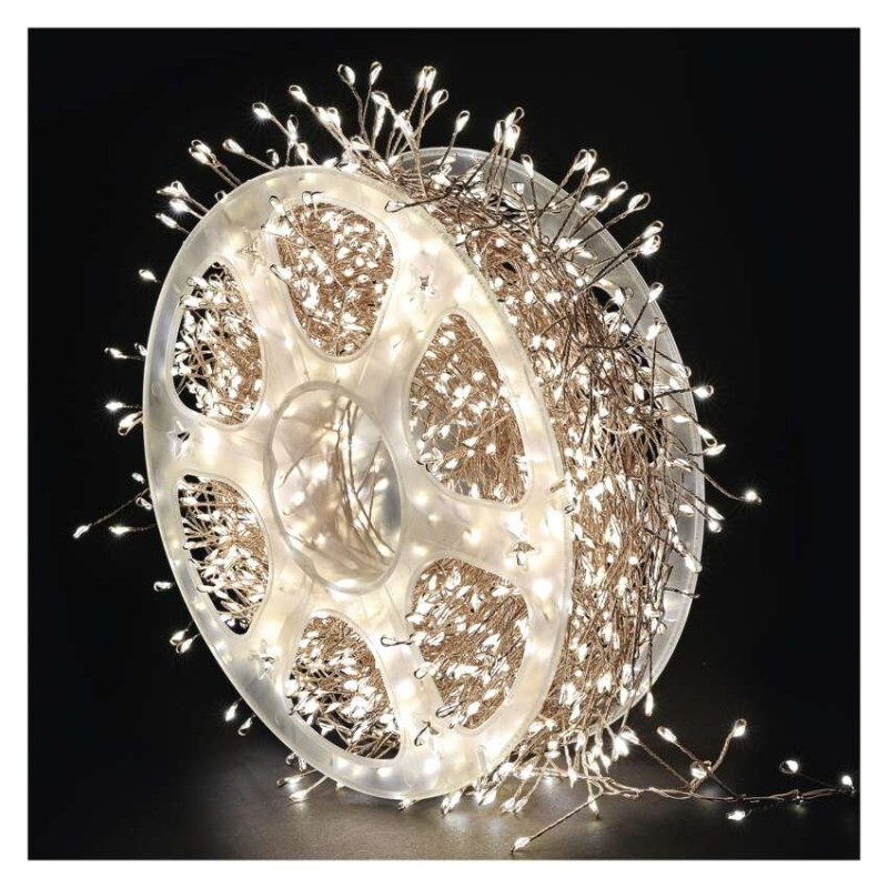 LED nano řetěz na cívce, měděný, 14,4 m, venkovní i vnitřní, teplá bílá, časovač LED nano řetěz na cívce, měděný, 14,4 m, venkovní i vnitřní, teplá bílá, časovač