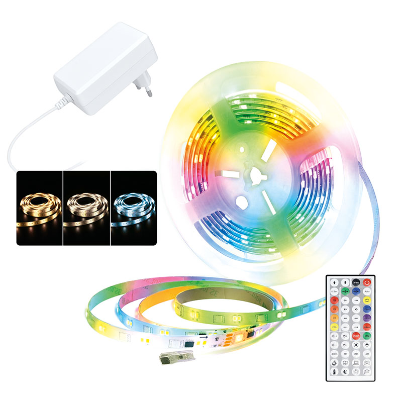 LED pásek Solight WM60 náladové RGB + 3 CCT osvětlení 5m LED pásek Solight WM60 náladové RGB + 3 CCT osvětlení 5m