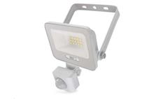 LED reflektor GLARO EMOS ZS2314W s pohybovým čidlem, 10 W, bílý, IP54, 1000 lm, neutrální bílá