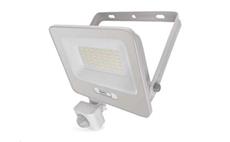 LED reflektor GLARO EMOS ZS2334W s pohybovým čidlem, 30 W, bílý, IP54, 3000 lm, neutrální bílá