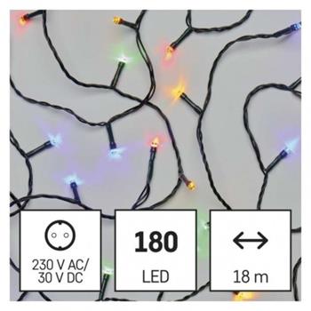 LED vánoční řetěz, 18 m, venkovní i vnitřní, multicolor, časovač LED vánoční řetěz, 18 m, venkovní i vnitřní, multicolor, časovač