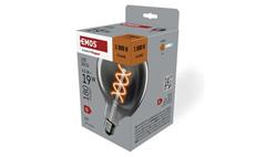 LED žárovka DECO SMOKED G125 / E27 / 4,5 W (19 W) / 180 lm / flame