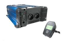 Měnič napětí Solarvertech FS3000 24V/230V 3000W + USB, dálkové ovládání, čistá sinusovka 