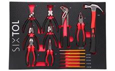Modul s nářadím do dílenského vozíku MECHANIC TOOL TRAY 4, 15ks SIXTOL