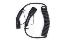 Nabíjecí kabel SECTRON 5m/3m spirálový Type 2 / Type 2, 3x16A, 400V, 11kW