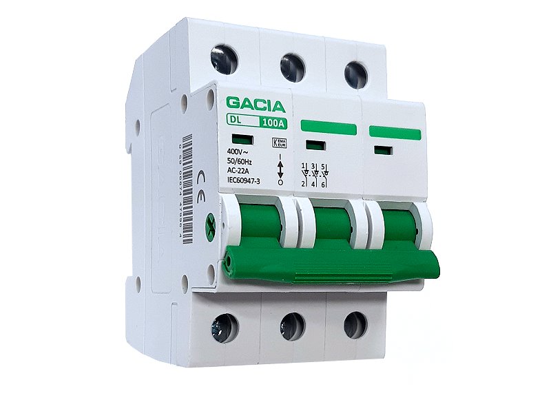 Odpínač GACIA DL 3P 400V / 40A Odpínač GACIA DL 3P 400V / 40A