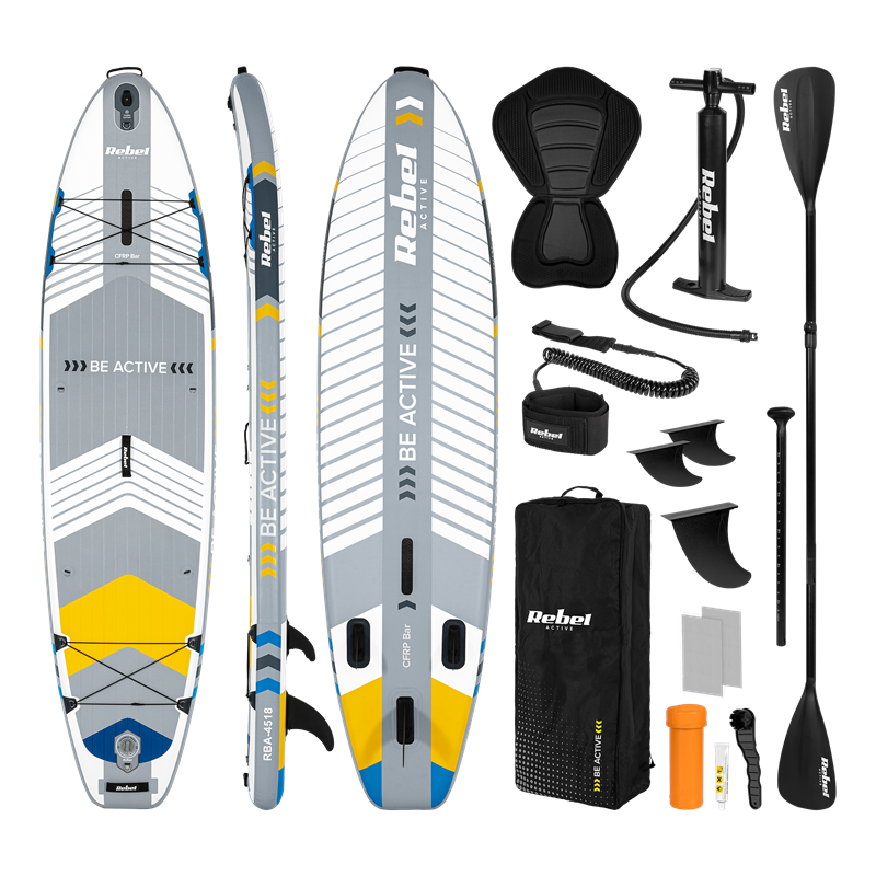 Paddleboard SUP REBEL ACTIVE PRO RBA-4518-WH bílý, nosnost 220kg Paddleboard SUP REBEL ACTIVE PRO RBA-4518-WH bílý, nosnost 220kg