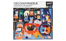 Petit Collage Puzzle kočky 100 ks s 3D brýlemi 