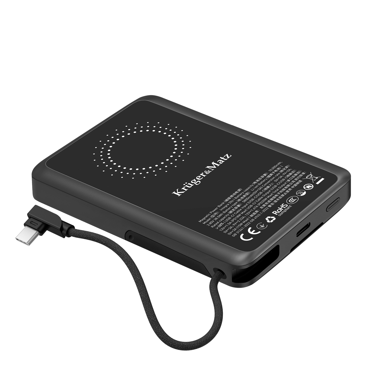 Powerbanka KRUGER & MATZ KM0916 10000mAh Li-pol, QC, PD, CCC certifikát Powerbanka KRUGER & MATZ KM0916 10000mAh Li-pol, QC, PD, CCC certifikát