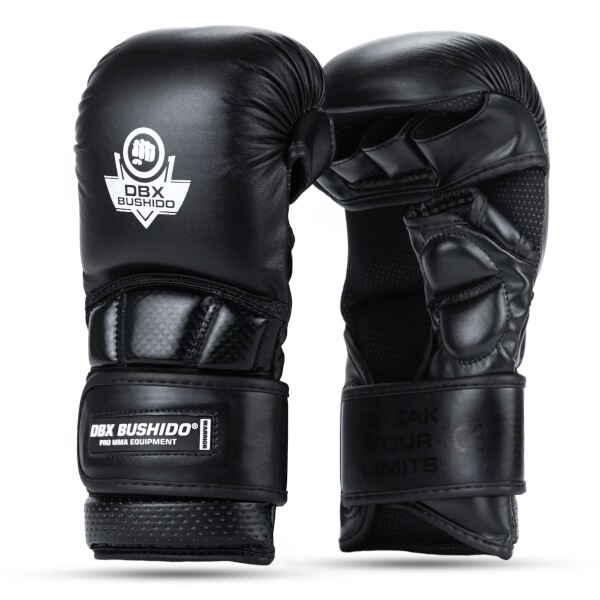 Prémiové MMA rukavice DBX BUSHIDO Warrior černé XL Prémiové MMA rukavice DBX BUSHIDO Warrior černé XL