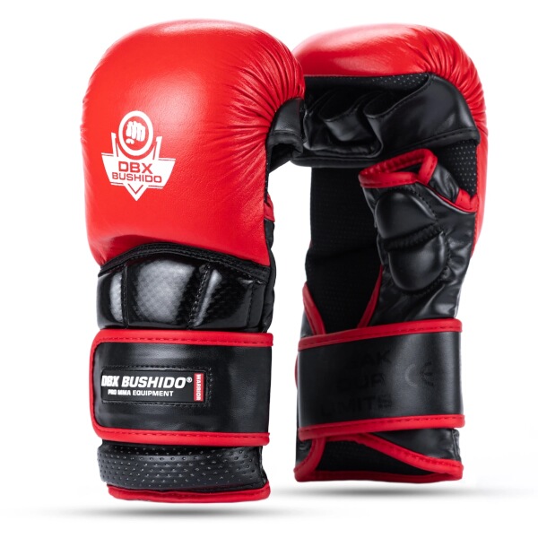 Prémiové MMA rukavice DBX BUSHIDO Warrior červené L Prémiové MMA rukavice DBX BUSHIDO Warrior červené L