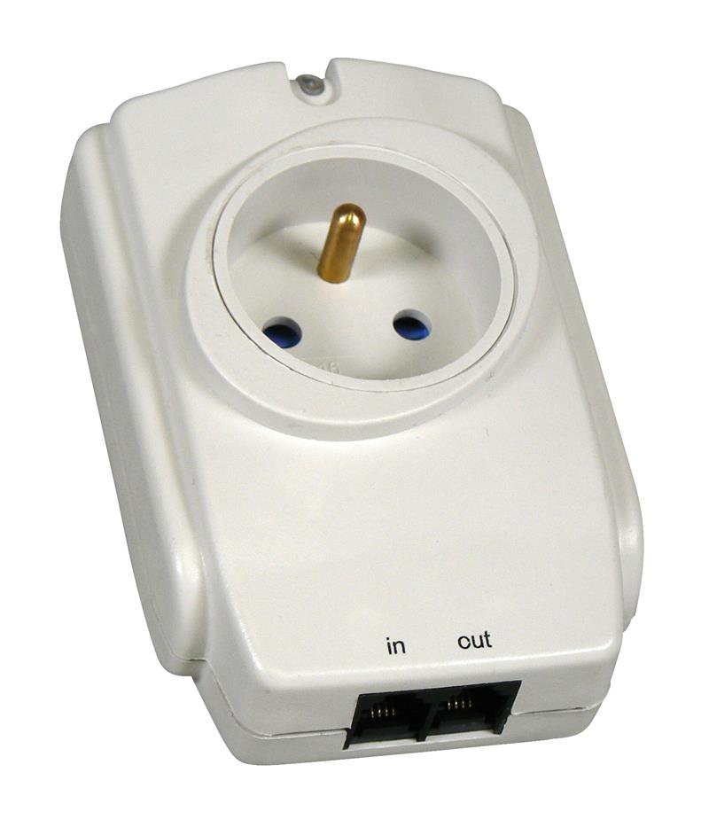 Přepěťová ochrana EMOS P53893 1x zásuvka + RJ45 Přepěťová ochrana EMOS P53893 1x zásuvka + RJ45