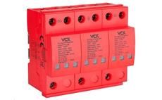 Přepěťová ochrana VCX DC třída T1T2 (B+C) 3P 1500V 12.5kA RED