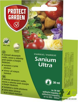 Přípravek proti škůdcům Sanium Ultra 30ml - okrasné rostliny, ovoce a zelenina Přípravek proti škůdcům Sanium Ultra 30ml - okrasné rostliny, ovoce a zelenina