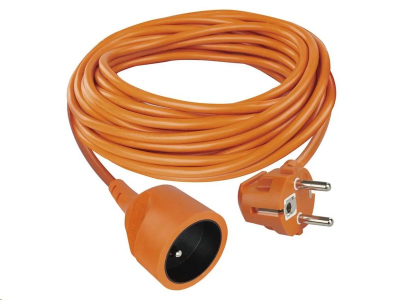 Prodlužovací kabel EMOS P01110 spojka 10 m / 1 zásuvka / oranžový / PVC / 250 V / 1,5 mm2 Prodlužovací kabel EMOS P01110 spojka 10 m / 1 zásuvka / oranžový / PVC / 250 V / 1,5 mm2