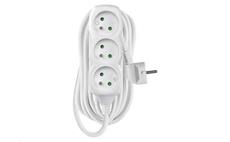 Prodlužovací kabel EMOS P0317R / 7 m / 3 zásuvky / bílý / PVC / 1,5 mm2