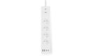 Prodlužovací kabel NEDIS WIFIP313EWT SmartLife /2m/Wi-Fi/16A/3680W/4xzásuvka/