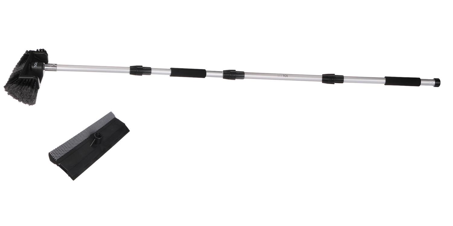 Průtokový kartáč na mytí auta se dvěma nástavci CAR DETAILING WASH BRUSH SET 2, 240cm SIXTOL Průtokový kartáč na mytí auta se dvěma nástavci CAR DETAILING WASH BRUSH SET 2, 240cm SIXTOL
