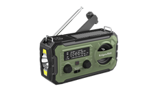 Rádio KRUGER & MATZ KM0837 SOS FM/ AM, powerbanka 10000mAh, svítilna, solar, dynamo