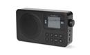 Rádio NEDIS RDFM2225BK přenosné FM, Bluetooth, napájení baterie/USB, budík 