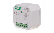 Relé elektromagnetické F&F PP-1Zi/24, 1× NO, 24V AC/DC, 16A, do krabice