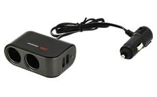 Rozdvojka Compass 07422 12/24V + 2x USB 2100mA do autozapalovače