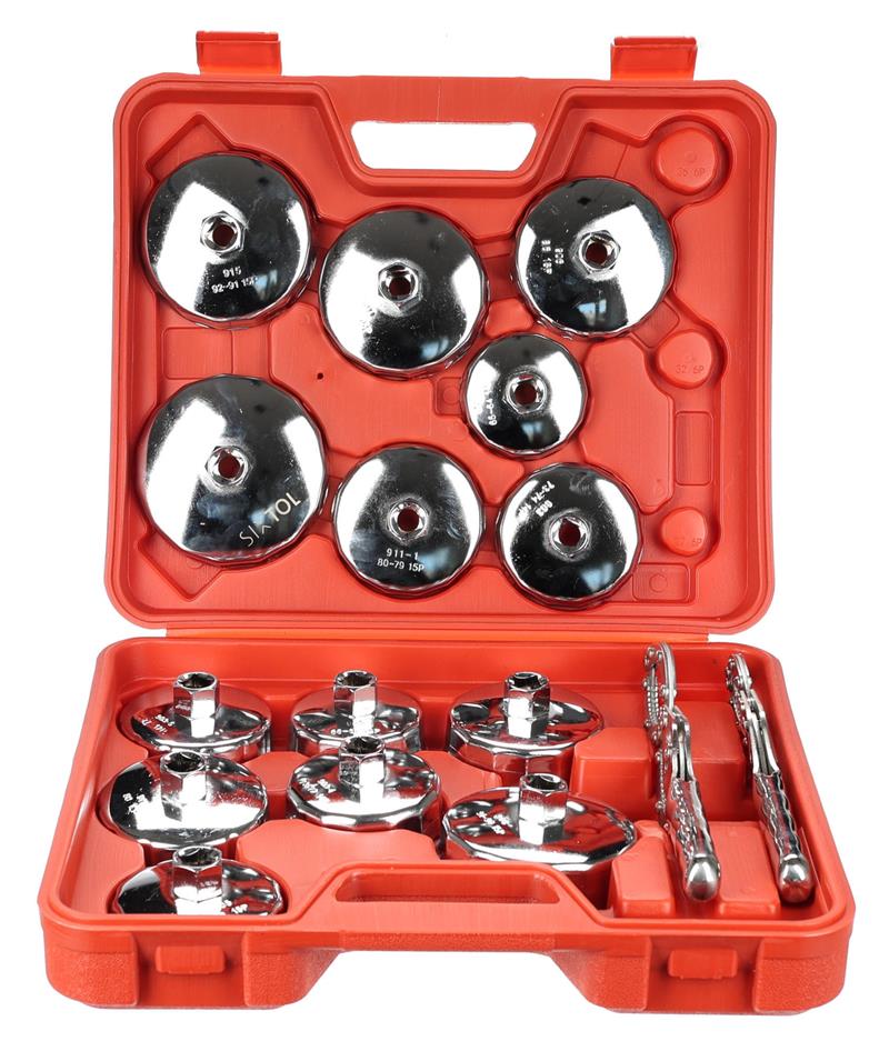 Sada kalíškových klíčů na olejové filtry MECHANIC OIL WRENCH 16, 16 ks SIXTOL Sada kalíškových klíčů na olejové filtry MECHANIC OIL WRENCH 16, 16 ks SIXTOL