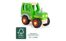 Small Foot Dřevěný traktor zelený 