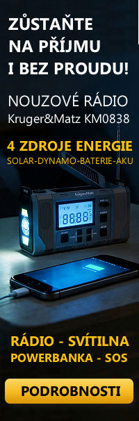 sos nouzové solar radio