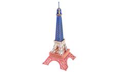 Woodcraft Dřevěné 3D puzzle Eiffelova věž v barvách Francie 