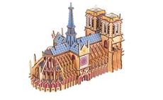 Woodcraft Dřevěné 3D puzzle Katedrála Notre-Dame 